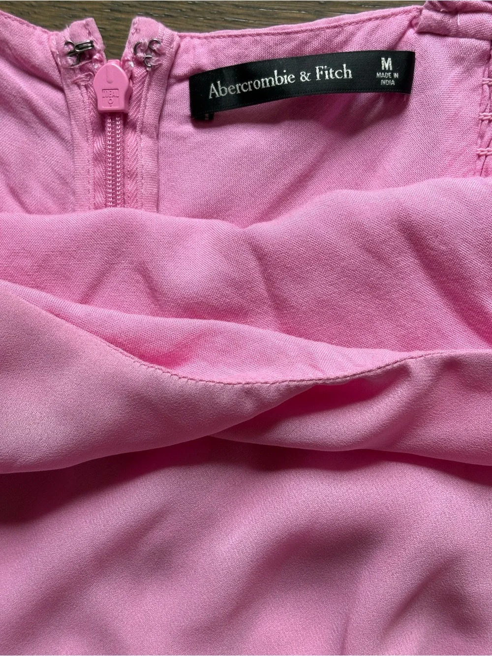 Abercrombie & Fitch Long Slip Dress In Pink Size M